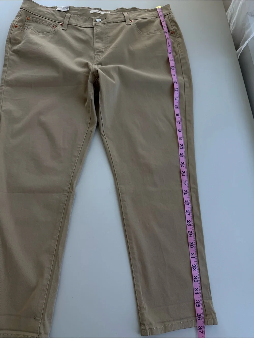 NWT Levi’s Boyfriend Pants Camel Beige 34x27